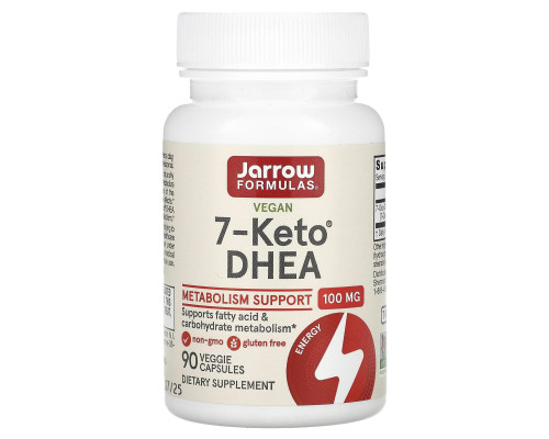 7-Кето ДГЭА дегидроэпиандростерон, 7-Keto DHEA, Jarrow Formulas, 100 мг, 90 капсул