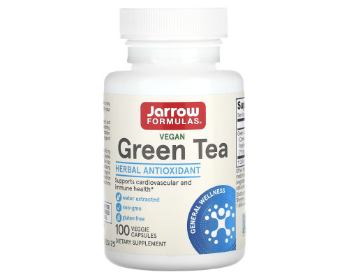 Зеленый чай (Green Tea), Jarrow Formulas, 500 мг, 100 капсул