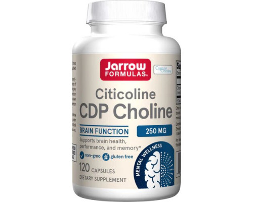 Цитиколин, Citicoline, Jarrow Formulas, 250 мг, 120 капсул