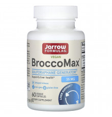 Брокколи экстракт, BroccoMax, Jarrow Formulas, активированный мирозиназой, 60 растительных капсул с отсроченным высвобождением