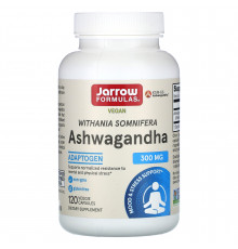Ашваганда, Ashwagandha, Jarrow Formulas, 300 мг, 120 капсул