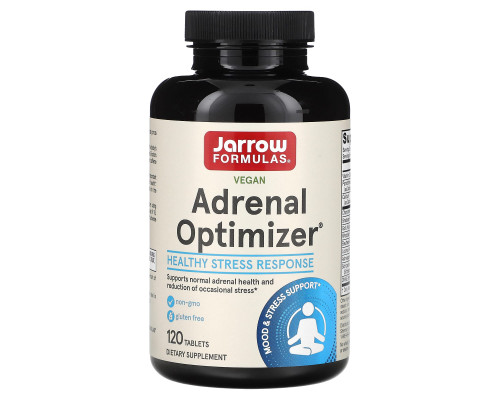 Поддержка надпочечников, Adrenal Optimizer, Jarrow Formulas, 120 таблеток