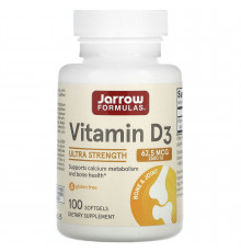 Вітамін D3, Vitamin D3, Jarrow Formulas, 2500 МО, 100 гелевих капсул
