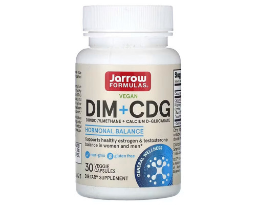 DIM + CDG детоксикация, Detoxification Formula, Jarrow Formulas, 30 капсул