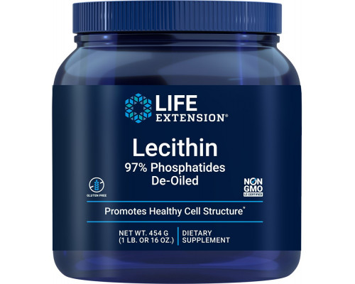 Лецитин, Lecithin, Life Extension, 454 г