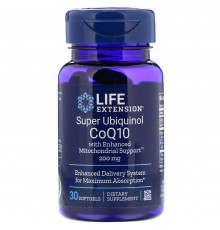 CoQ10 (убихинол), Ubiquinol CoQ10, Life Extension, 200 мг, 30 капсул