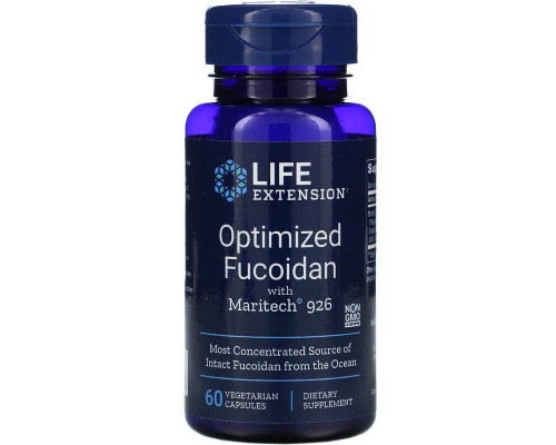 Фукоидан, Optimized Fucoidan, Life Extension, оптимизированный, 60 капсул