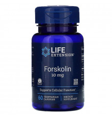 Форсколин, Forskolin, Life Extension, 10 мг, 60 капсул
