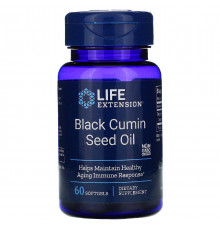 Масло черного тмина, Black Cumin, Life Extension, из семян, 60 капсул
