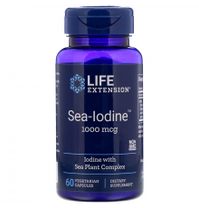 Йод, Sea-Iodine, Life Extension, 1000 мкг, 60 капсул