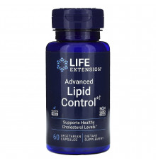 Уровень липидов: усовершенствованная формула, Advanced Lipid Control, Life Extension, 60 вегетарианских капсул (500 мг в капсуле)