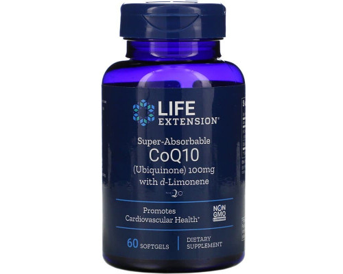 Коэнзим Q10, CoQ10 Ubiquinone, Life Extension, 100 мг, 60 кап.