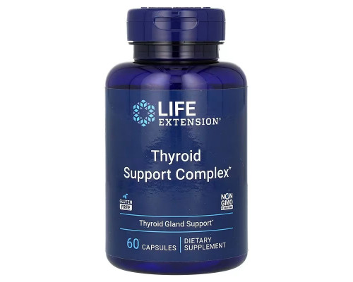 Поддержка щитовидной железы: тироид тройного действия, Thyroid Support Complex, Life Extension, 60 капсул