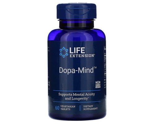 Дофамин: формула для мозга (Dopa-Mind), Life Extension, 60 таблеток