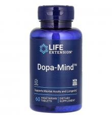 Дофамін: формула для мозку, Dopa-Mind, Life Extension, 60 вегетаріанських таблеток