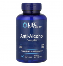 Антиалкогольний комплекс, Anti-Alcohol Complex, Life Extension, 60 капсул