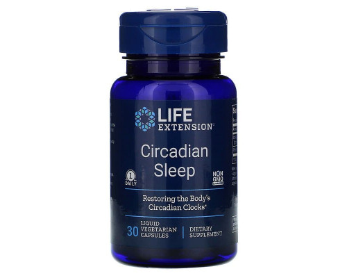 Формула для сна, Circadian Sleep, Life Extension, 30 кап.
