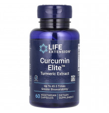 Куркума, Curcumin Elite Turmeric Extract, Life Extension, 60 капсул