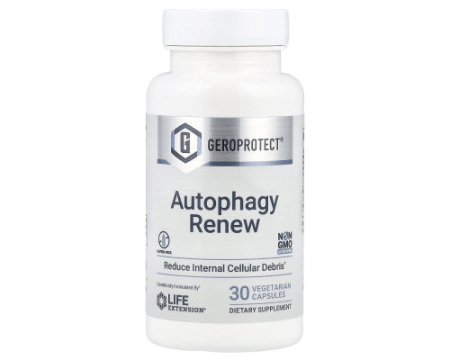 Формула долголетия, GeroProtect, Autophagy Renew, Life Extension, возобновление аутофагии, 30 вегетарианских капсул