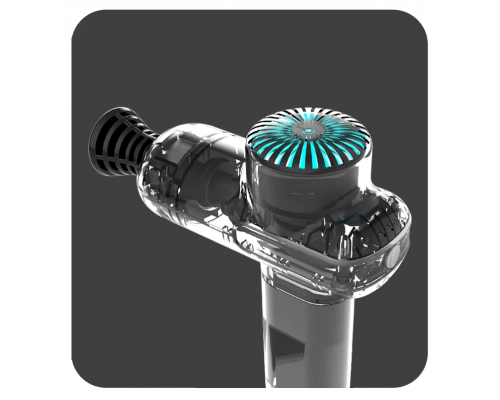 Портативний перкусійний масажер Booster Lightsaber Mini Green з подарунковим кейсом