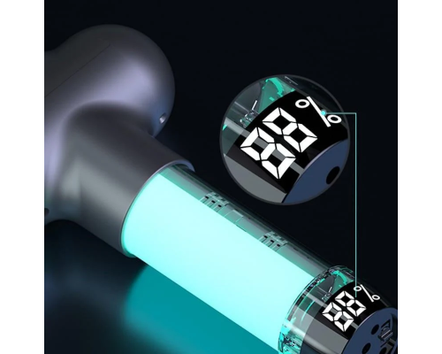 Портативний перкусійний масажер Booster Lightsaber Mini Green з подарунковим кейсом