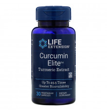 Экстракт куркумы, Curcumin Elite Turmeric Extract, Life Extension, 30 капсул
