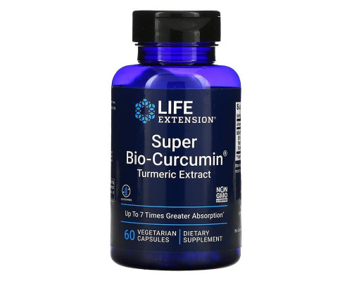Куркумин, Bio-Curcumin, Life Extension, супер-био, 400 мг, 60 капсул