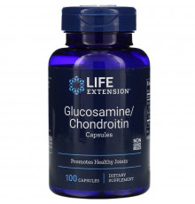 Глюкозамин, хондроитин, Glucosamine/Chondroitin, Life Extension, 100 капсул