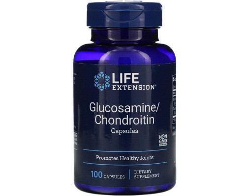 Глюкозамин, хондроитин, Glucosamine/Chondroitin, Life Extension, 100 капсул