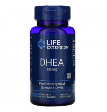 Дегидроэпиандростерон, DHEA, Life Extension, 25 мг, 100 таблеток