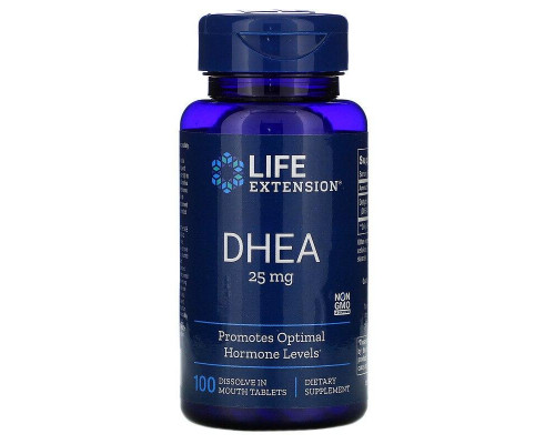 Дегидроэпиандростерон, DHEA, Life Extension, 25 мг, 100 таблеток