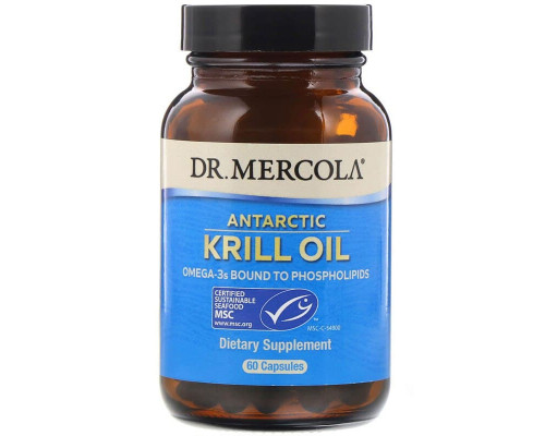 Масло криля арктического, Krill Oil, Dr. Mercola, 60 капсул