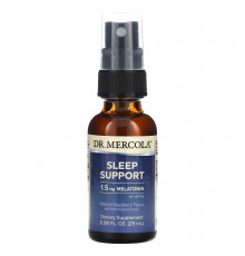 Поддержка сна с мелатонином, Sleep Support, Dr. Mercola, малина, 29 мл.