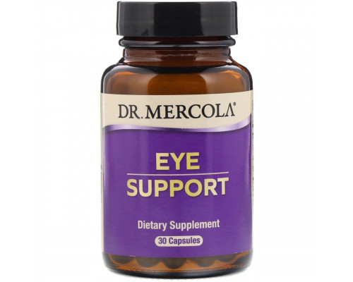 Витамины для глаз с лютеином, Eye Support, Dr. Mercola, 30 капсул