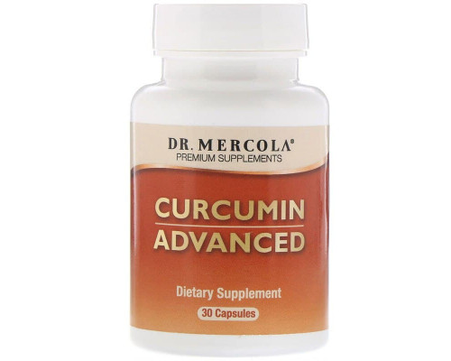Куркумин, Curcumin Advanced, Dr. Mercola, 500 мг, 30 капсул