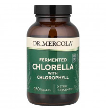 Хлорелла с хлорофиллом, Chlorella, Dr. Mercola, ферментированная, 450 таблеток