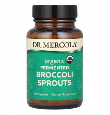 Брокколі ферментована, Broccoli Sprouts, Dr. Mercola, органічні паростки, 30 капсул