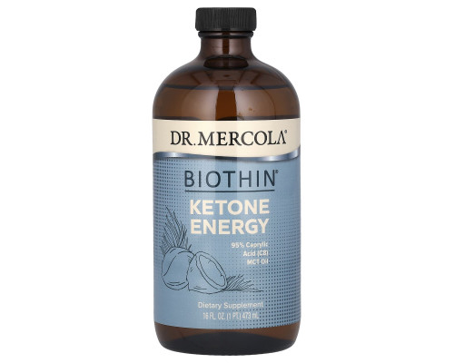 Кокосовое масло MCT, Ketone Energy, Dr. Mercola, 473 мл