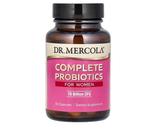 Пробиотики для женщин, Probiotics for Women, Dr. Mercola, 70 млрд. КОЕ, 30 капсул