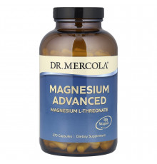 Магній L-треонат, Magnesium Advanced, Dr. Mercola, 270 капсул