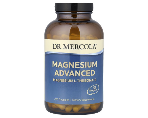 Магній L-треонат, Magnesium Advanced, Dr. Mercola, 270 капсул