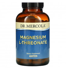 Магний L-треонат, Magnesium L-Threonate, Dr. Mercola, 270 капсул