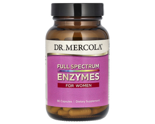 Ферменты полный спектр для женщин, Full  Spectrum Enzymes, Dr. Mercola, 90 капсул