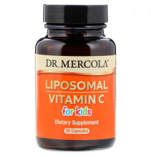 Витамин С липосомальный для детей, Liposomal Vitamin C, Dr. Mercola, 30 капсул