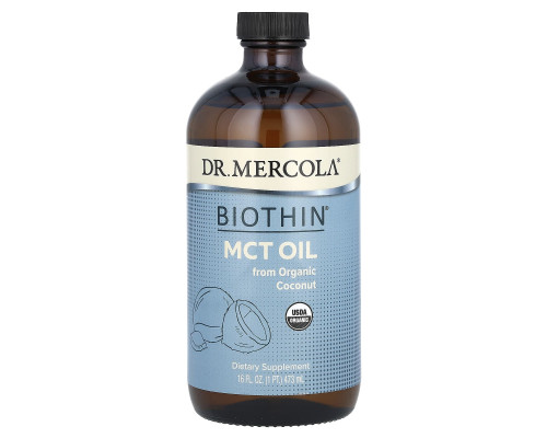 Масло MCT, Biothin, MCT Oil, Dr. Mercola, 473 мл
