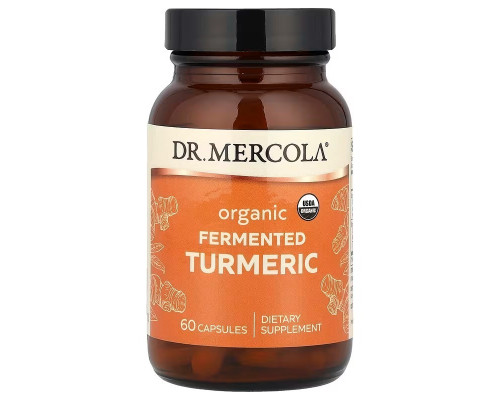 Куркума ферментированная, Fermented Turmeric, Dr. Mercola, 60 капсул