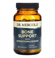 Поддержка костей, стронций и бор, Bone Support with Strontium and Boron, Dr. Mercola, 60 капсул