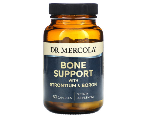 Поддержка костей, стронций и бор, Bone Support with Strontium and Boron, Dr. Mercola, 60 капсул