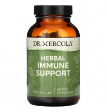 Поддержка иммунитета, Herbal Immune Support, Dr. Mercola, травяная, 90 капсул