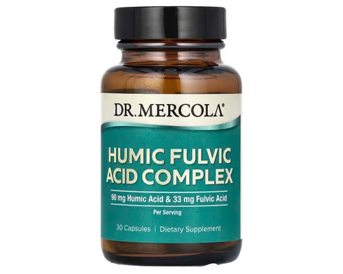 Гумінова та фульвова кислота, комплекс, Humic Fulvic Acid Complex, Dr. Mercola, 30 капсул